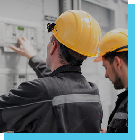 Electricians Discussing a Project